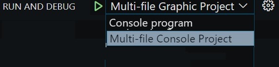 Types of run and debug